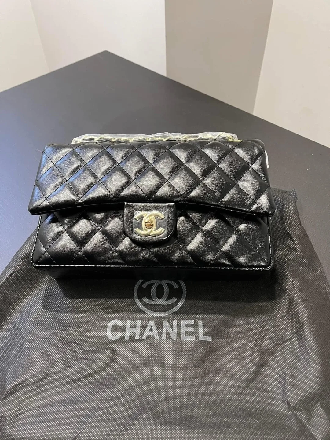 Chanel Classic Flap Bag Black- Brand new thumbnail
