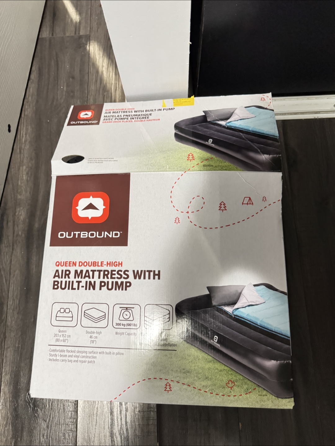 Outbound Queen Air Mattress w/ Built-In Pump - New - photo 2