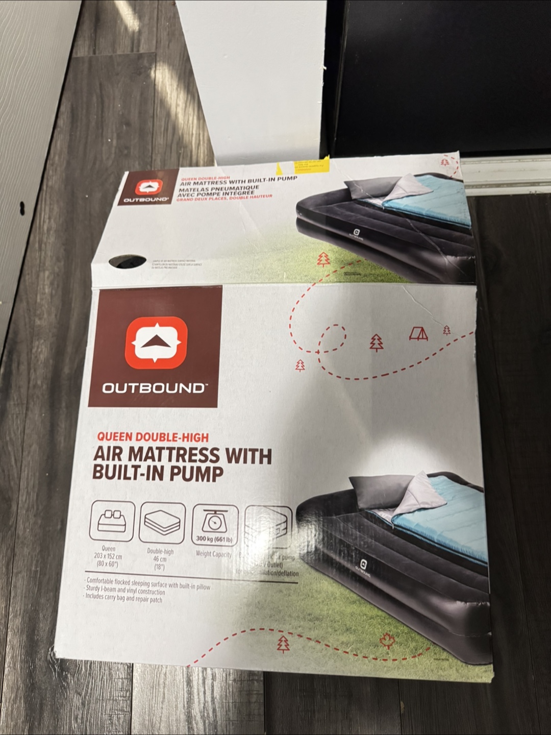 Outbound Queen Air Mattress w/ Built-In Pump - New - photo 3