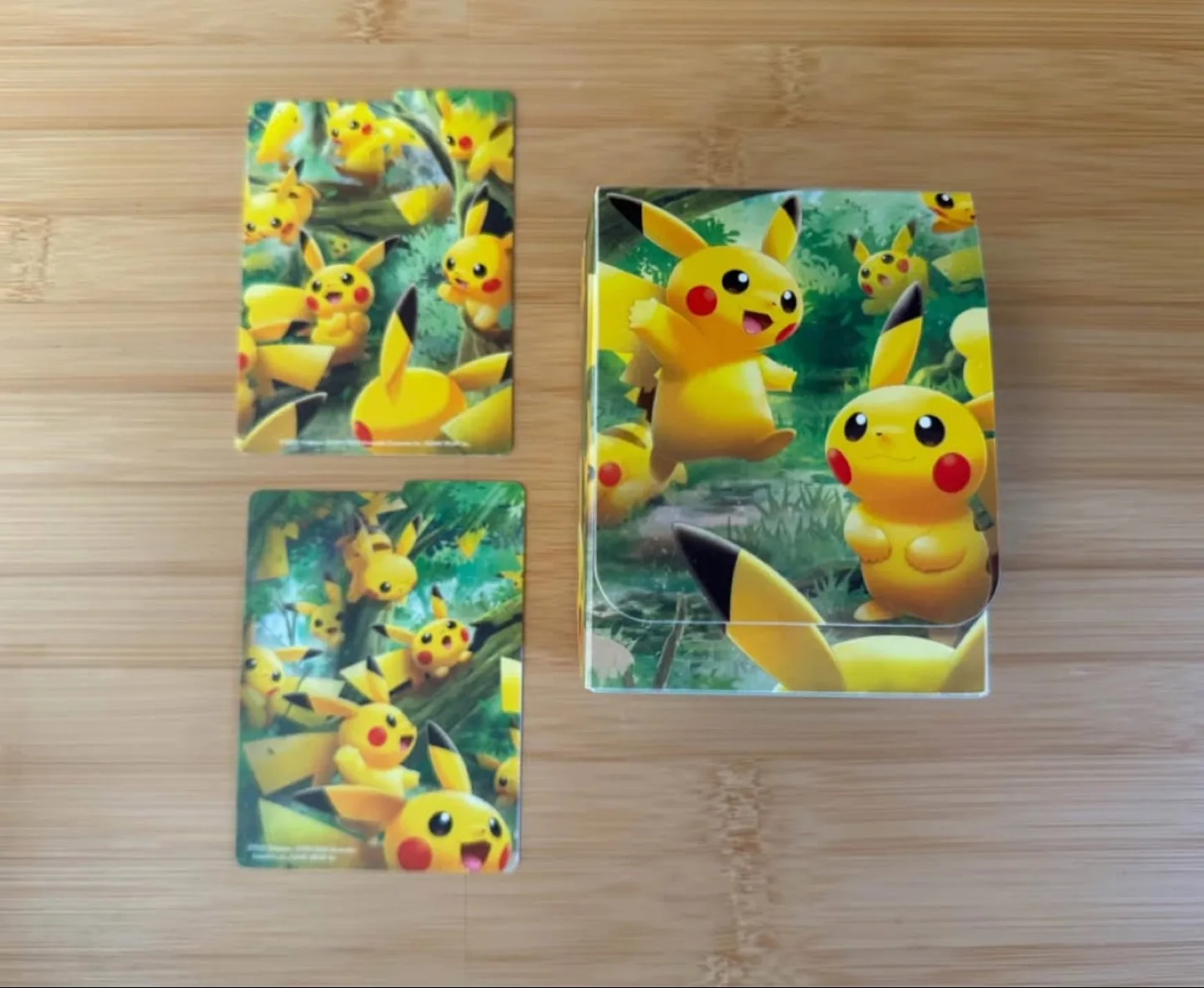 Pikachu Pokemon Card Holder Box with Organizing Tabs thumbnail