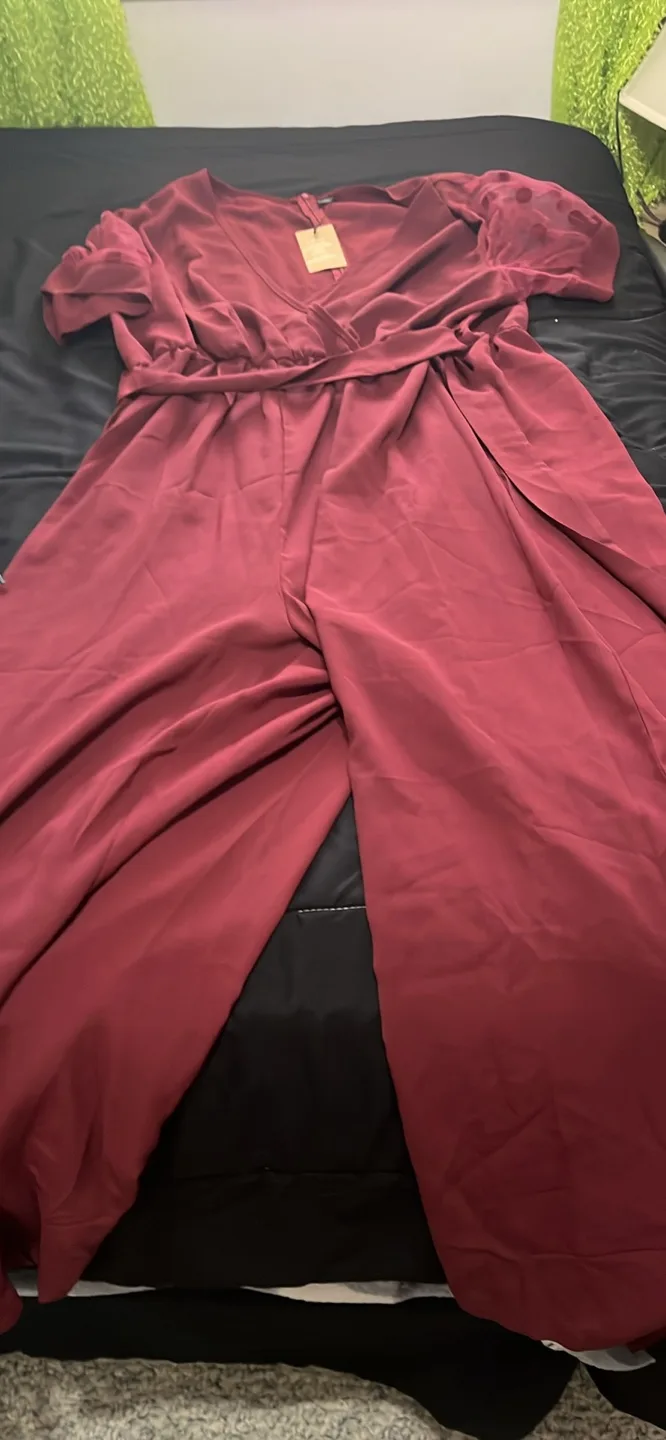 Burgundy Jumpsuit - New with Tags thumbnail