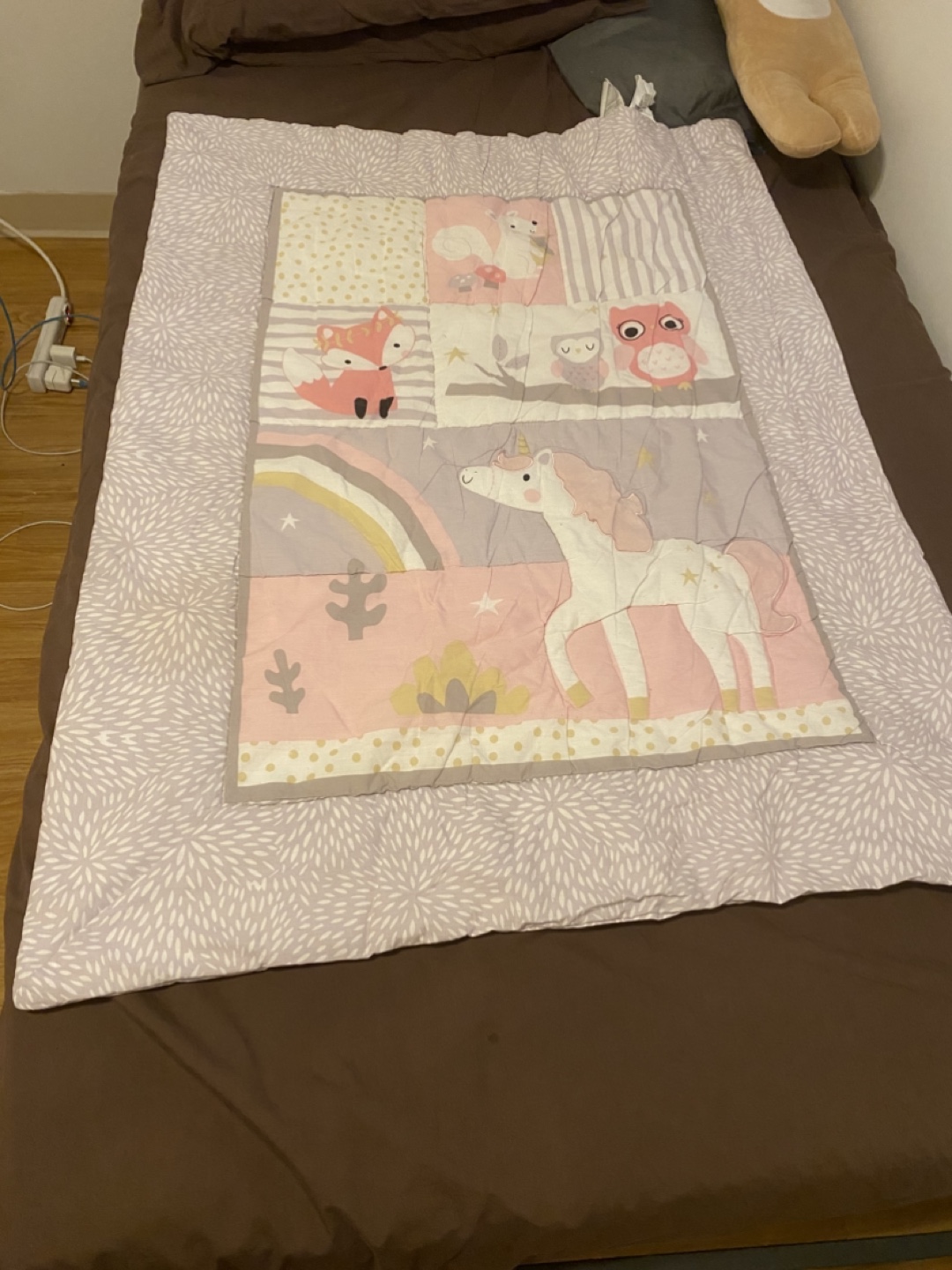Baby/Toddler Quilt with Unicorn Design