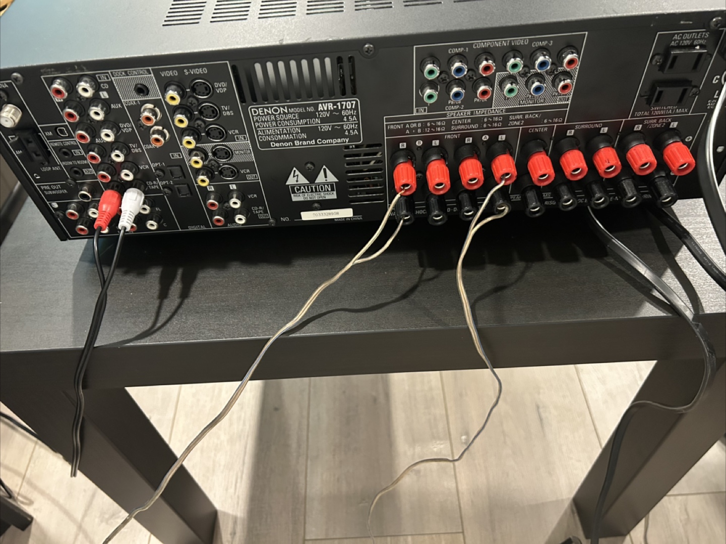 Denon AVR-1707 Multi Zone Receiver - photo 2