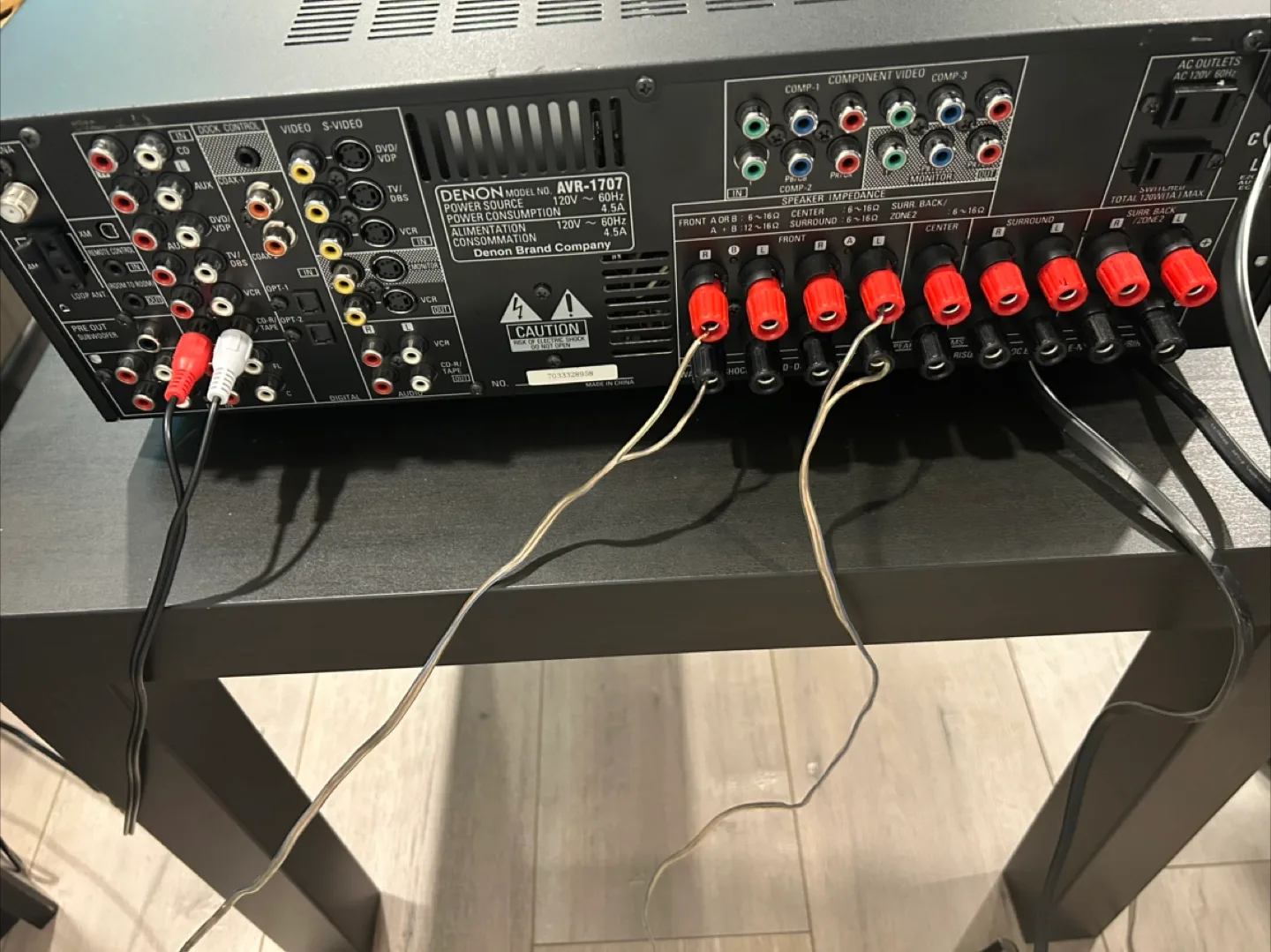 Denon AVR-1707 Multi Zone Receiver image indicator(2)