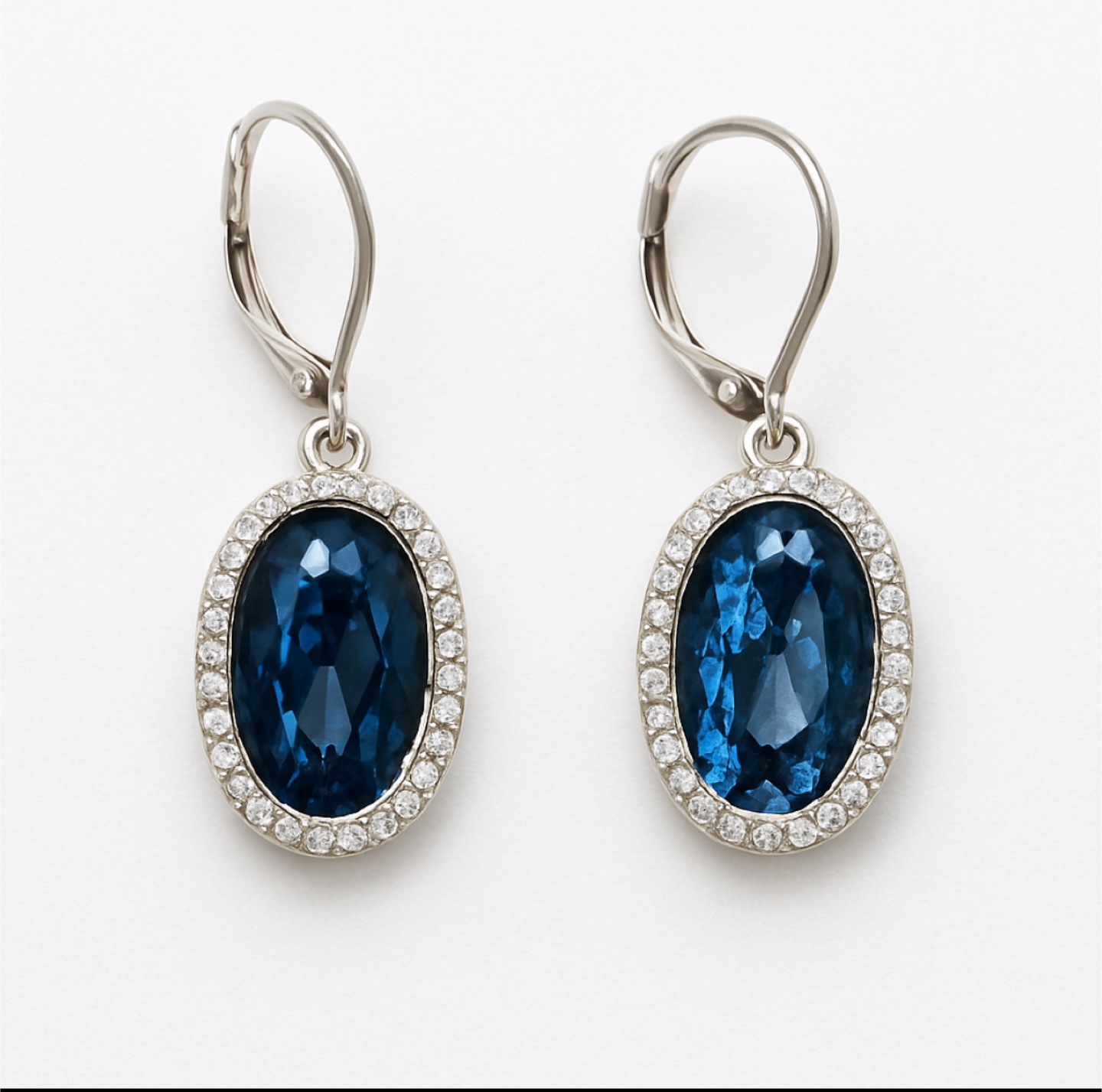 Blue dangle earrings - photo 2