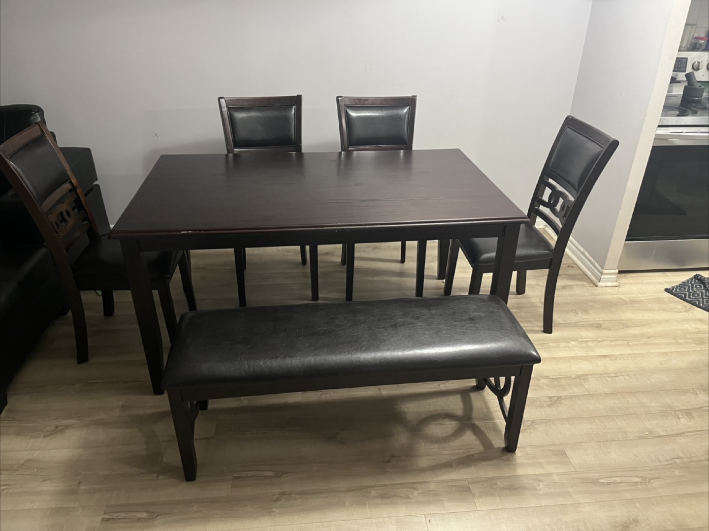 Solid 6-Seater Dining Set – Real Wood + Padded Seating - photo 2