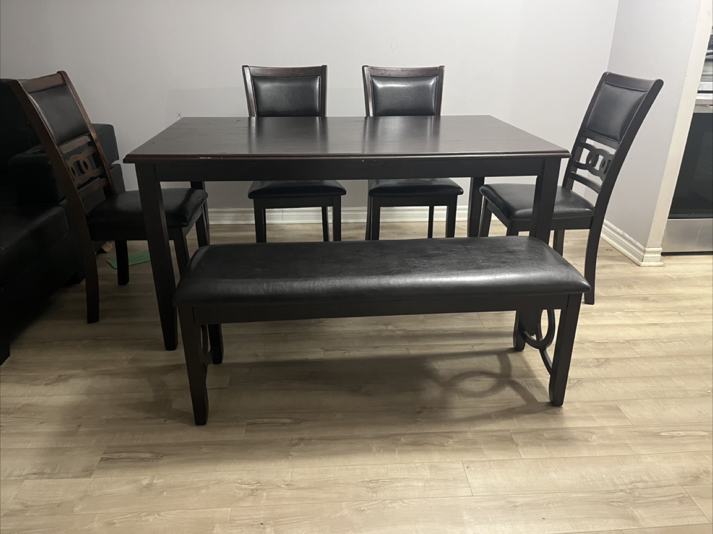 Solid 6-Seater Dining Set – Real Wood + Padded Seating - photo 3