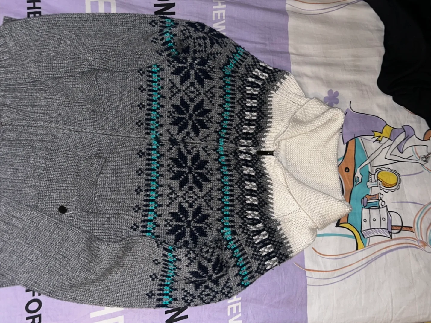 MFC Grey Patterned Sweater thumbnail