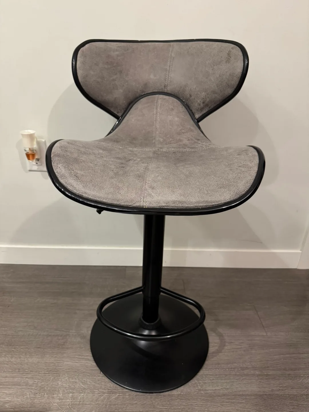 Grey Swivel Bar Stool- set of 4 thumbnail