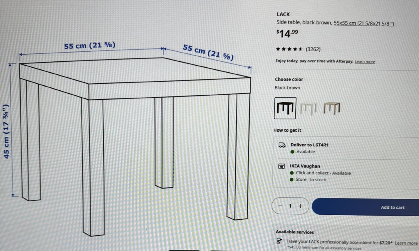 IKEA LACK Coffee Table - White Stained Oak Effect - photo 4
