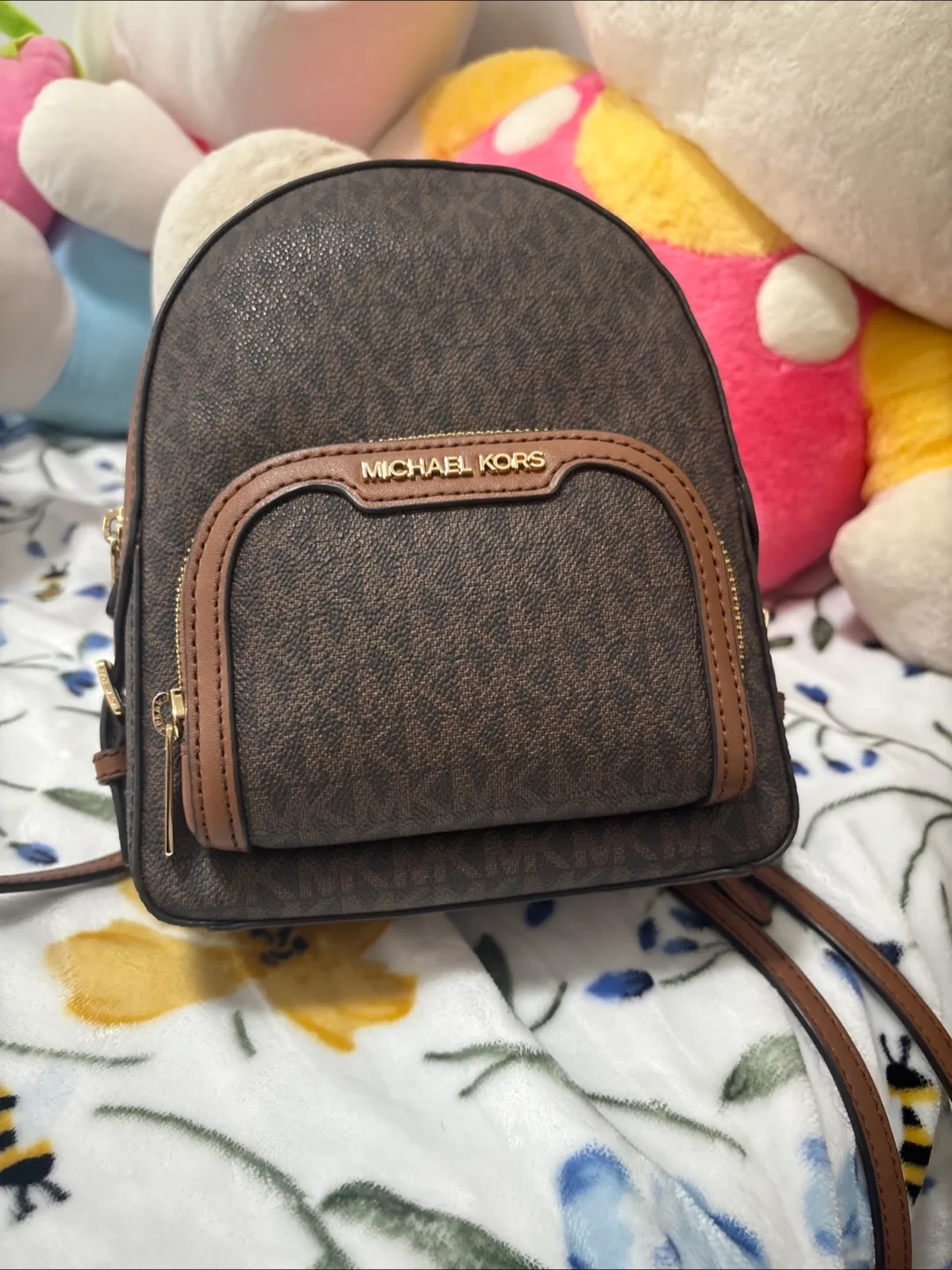 Michael Kors Brown Backpack thumbnail
