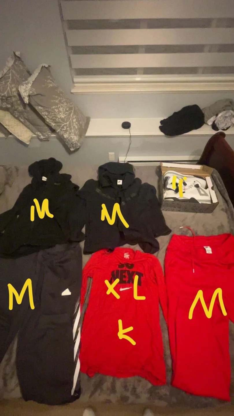 Assorted Clothing Bundle (Nike, Adidas) - Sizes M & XL thumbnail
