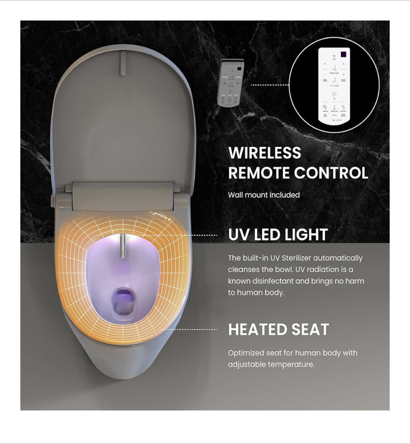New VOVO VB-6000SE Bidet Seat - Elongated - photo 5