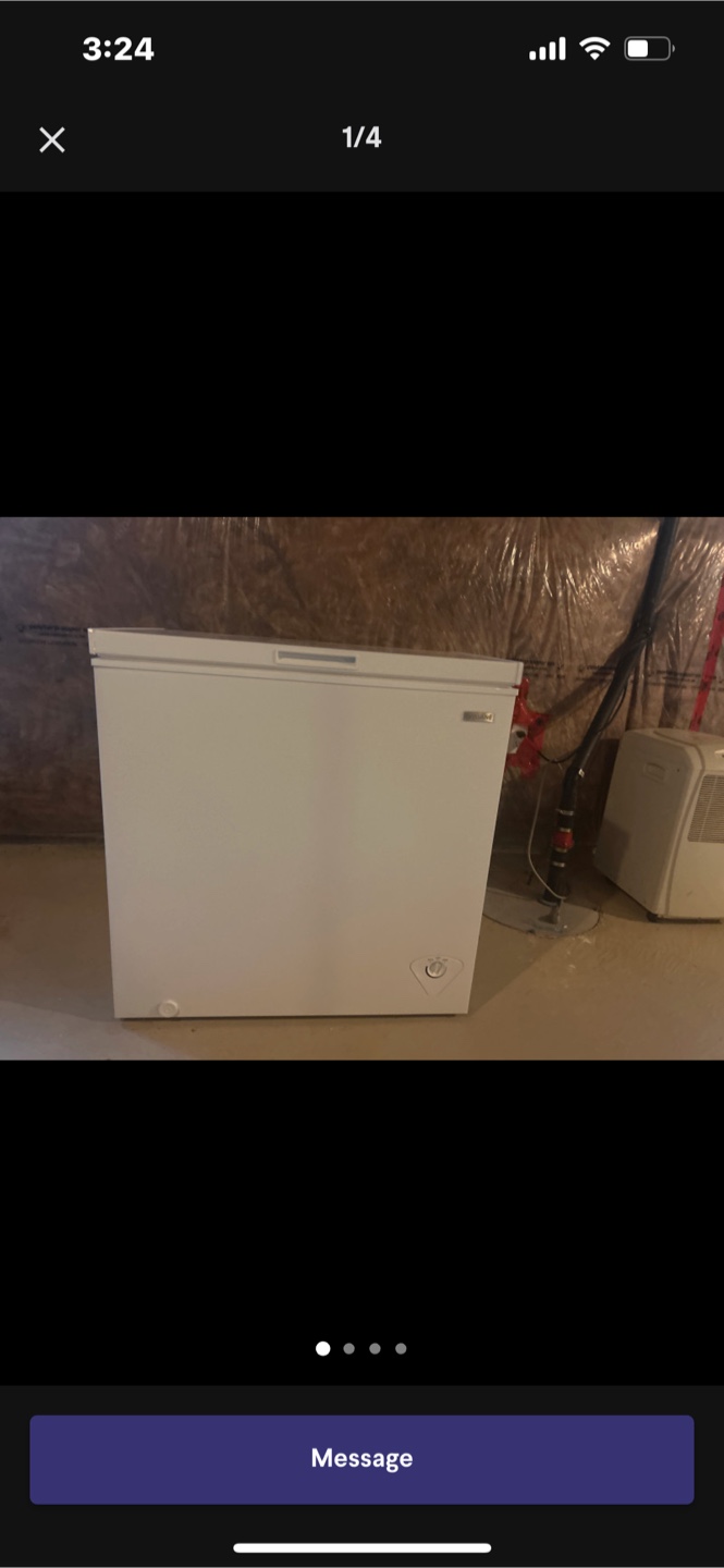 White Chest Freezer