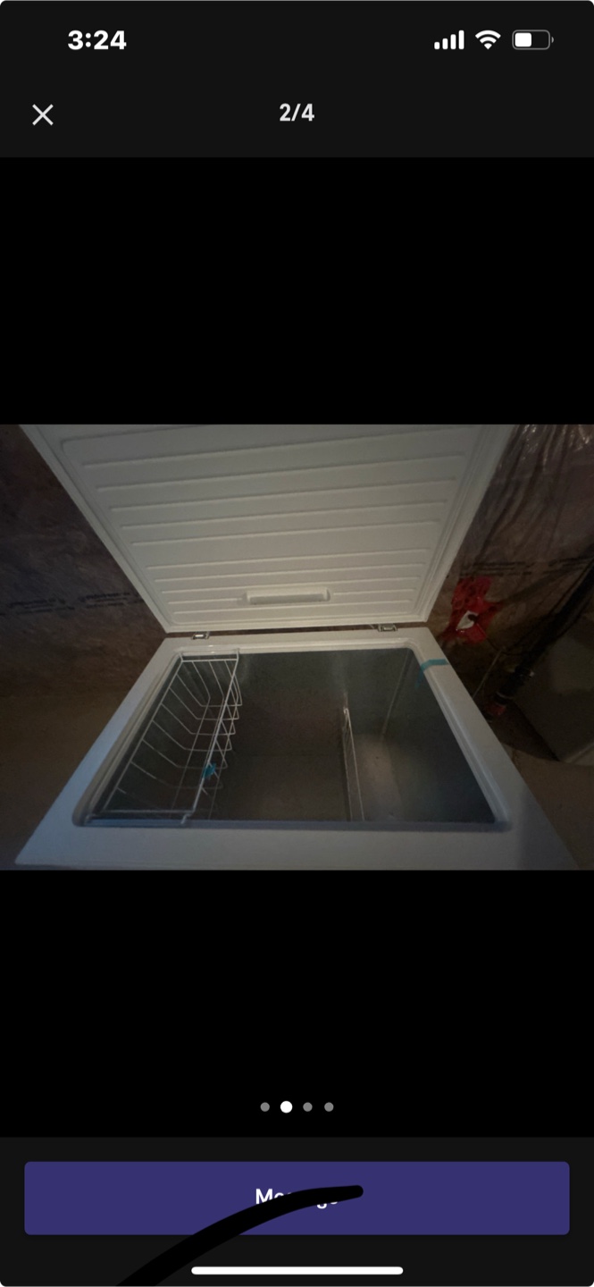 White Chest Freezer - photo 3