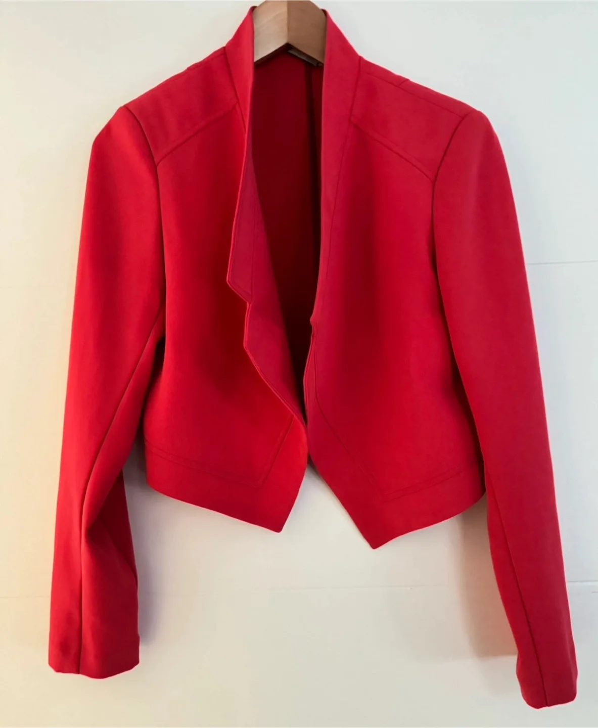 NEW Zara pink cropped blazer size small 🇨🇦 thumbnail
