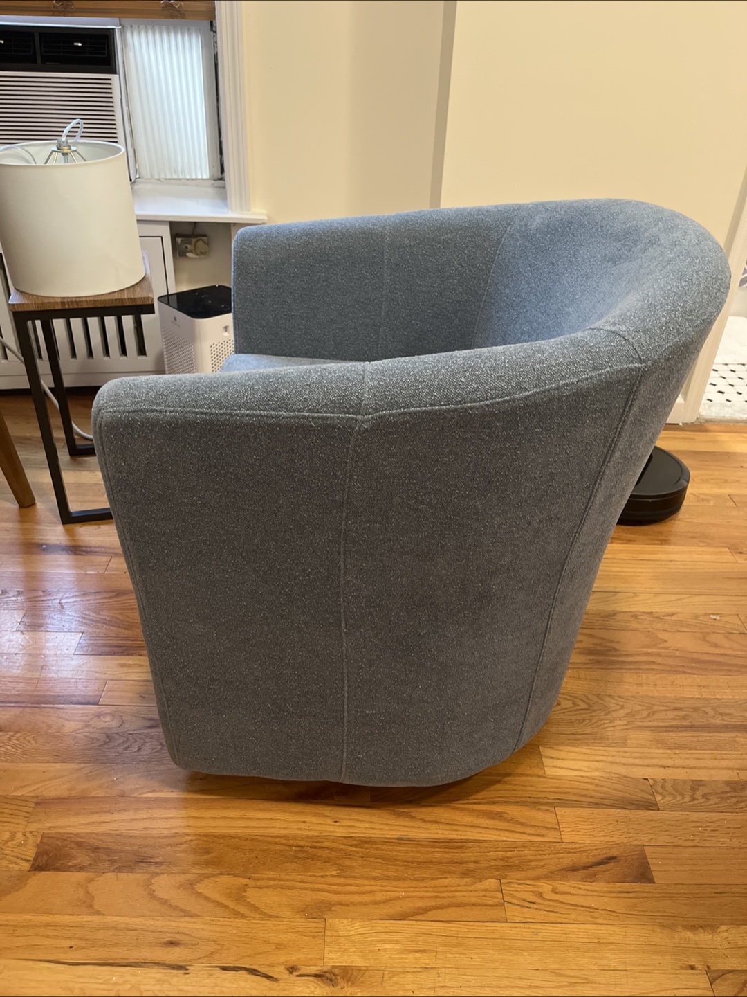 Hansell Upholstered Swivel Barrel Chair - photo 5