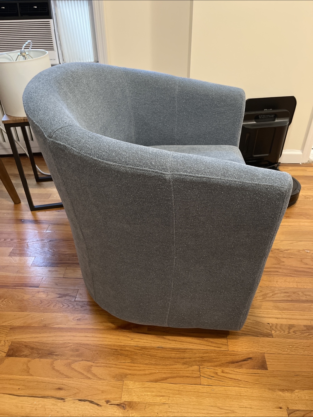 Hansell Upholstered Swivel Barrel Chair - photo 3