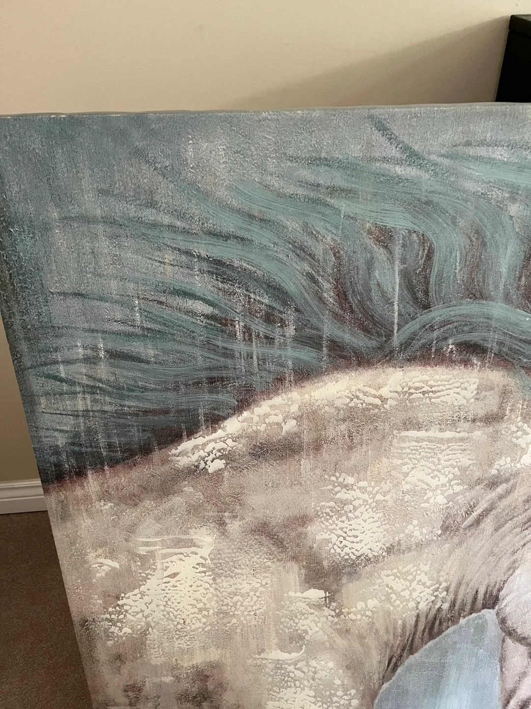 X-Large canvas wall art. 40” x 40” image indicator(3)