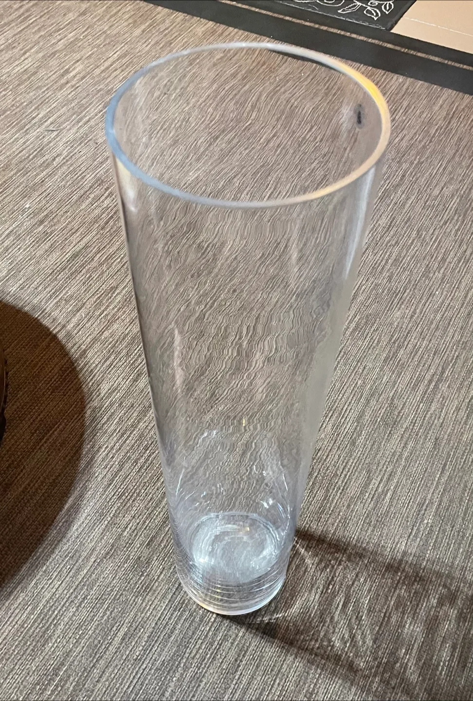 Tall 26” Clear Glass Vase thumbnail
