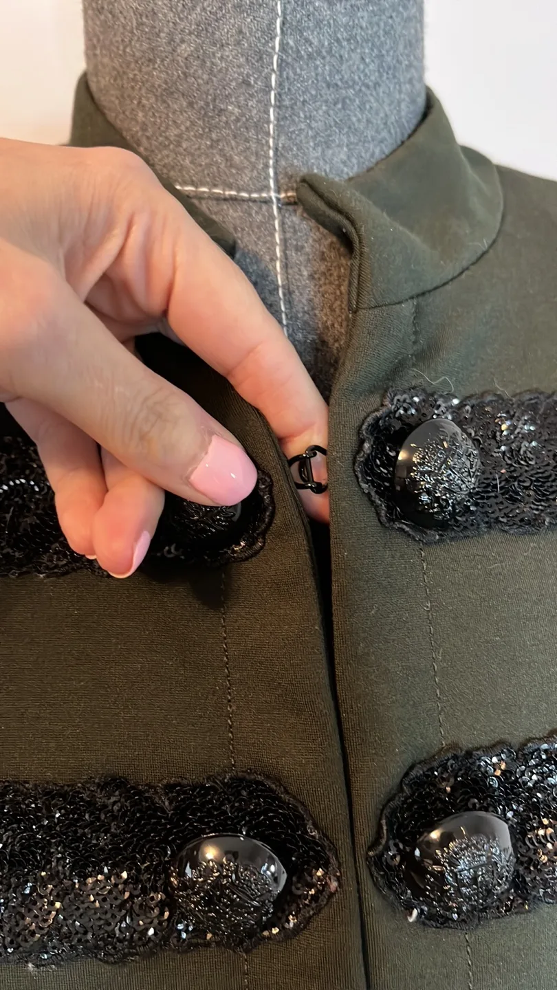 Sparkle Military Style Jacket image indicator(3)