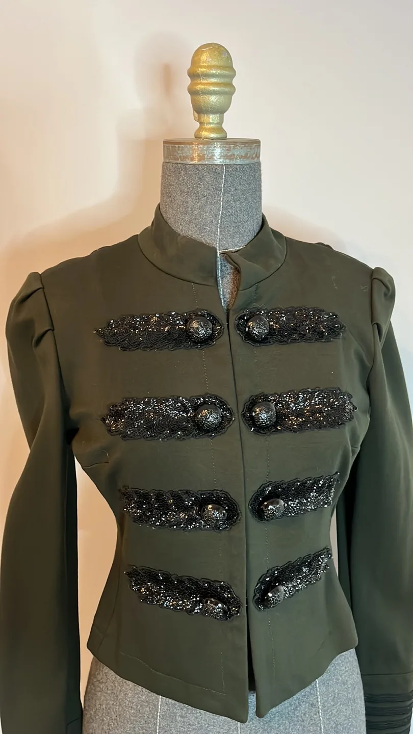 Sparkle Military Style Jacket image indicator(2)