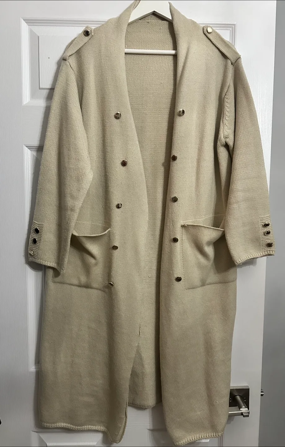 Escada cream Knit Cardigan Duster thumbnail