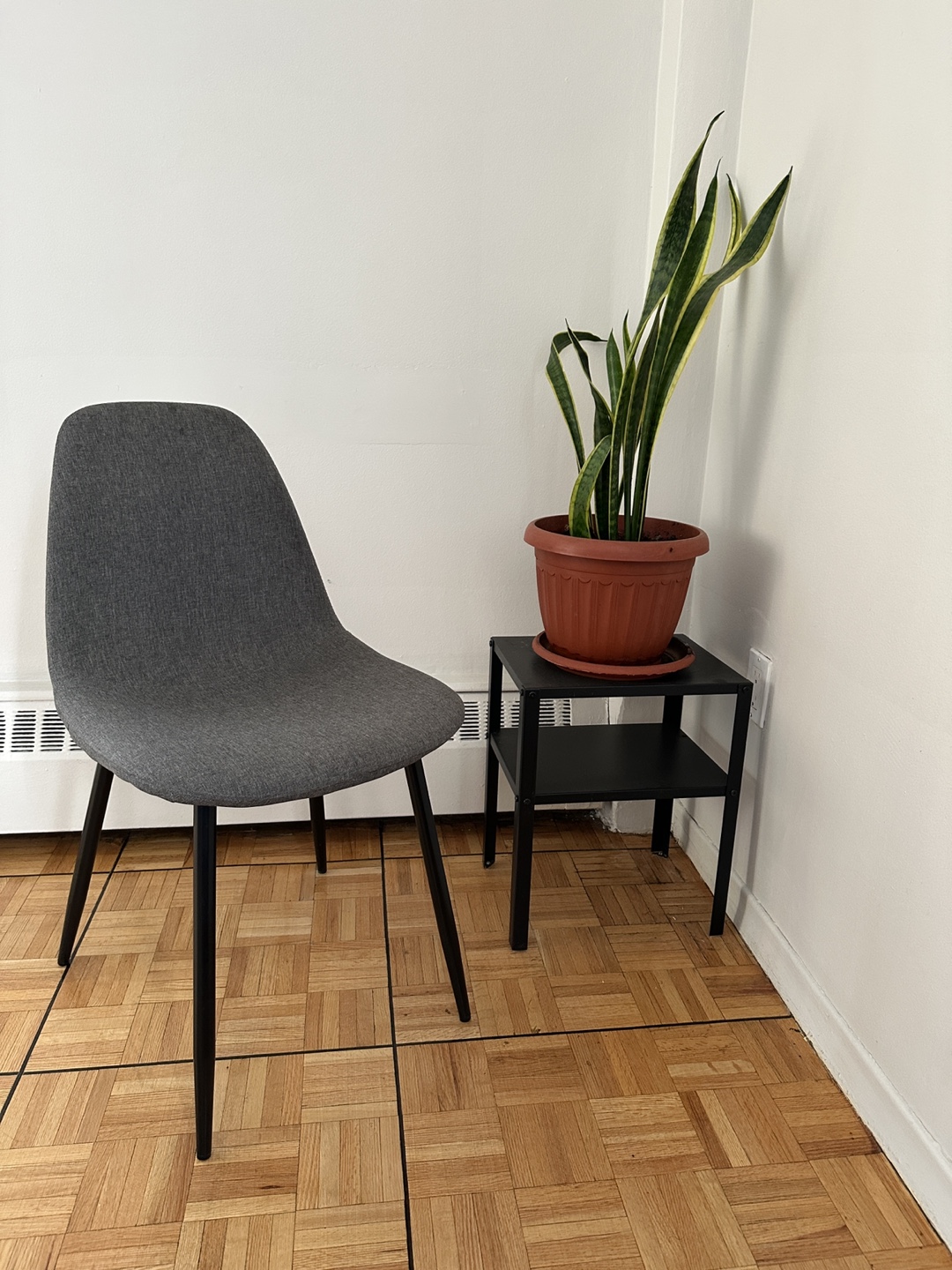 Glass Top Dining Table with 4 Grey Chairs - photo 5