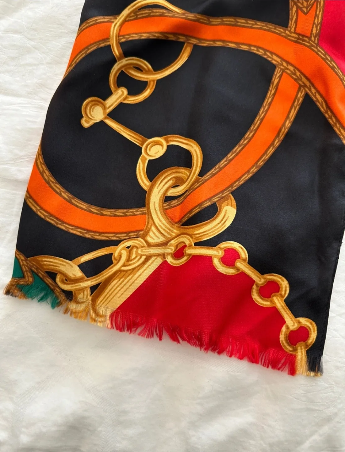 Ralph Lauren 100% Silk Scarf - Equestrian Print image indicator(4)