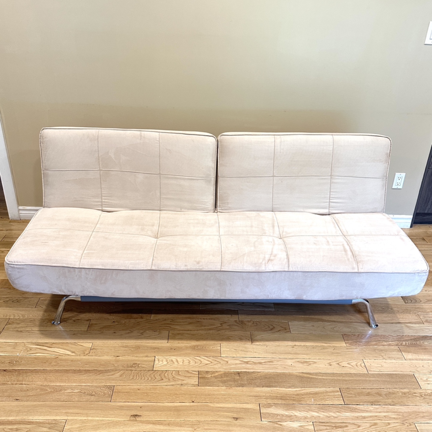 Ligne Roset-Style Fabric three-seater sofa bed (CAN DELIVER)
