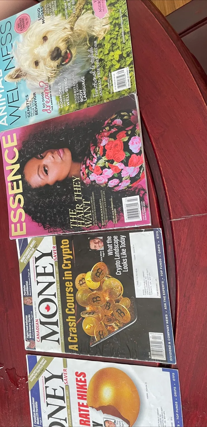 Assorted Magazines: Essence, Money, Animal Wellness thumbnail