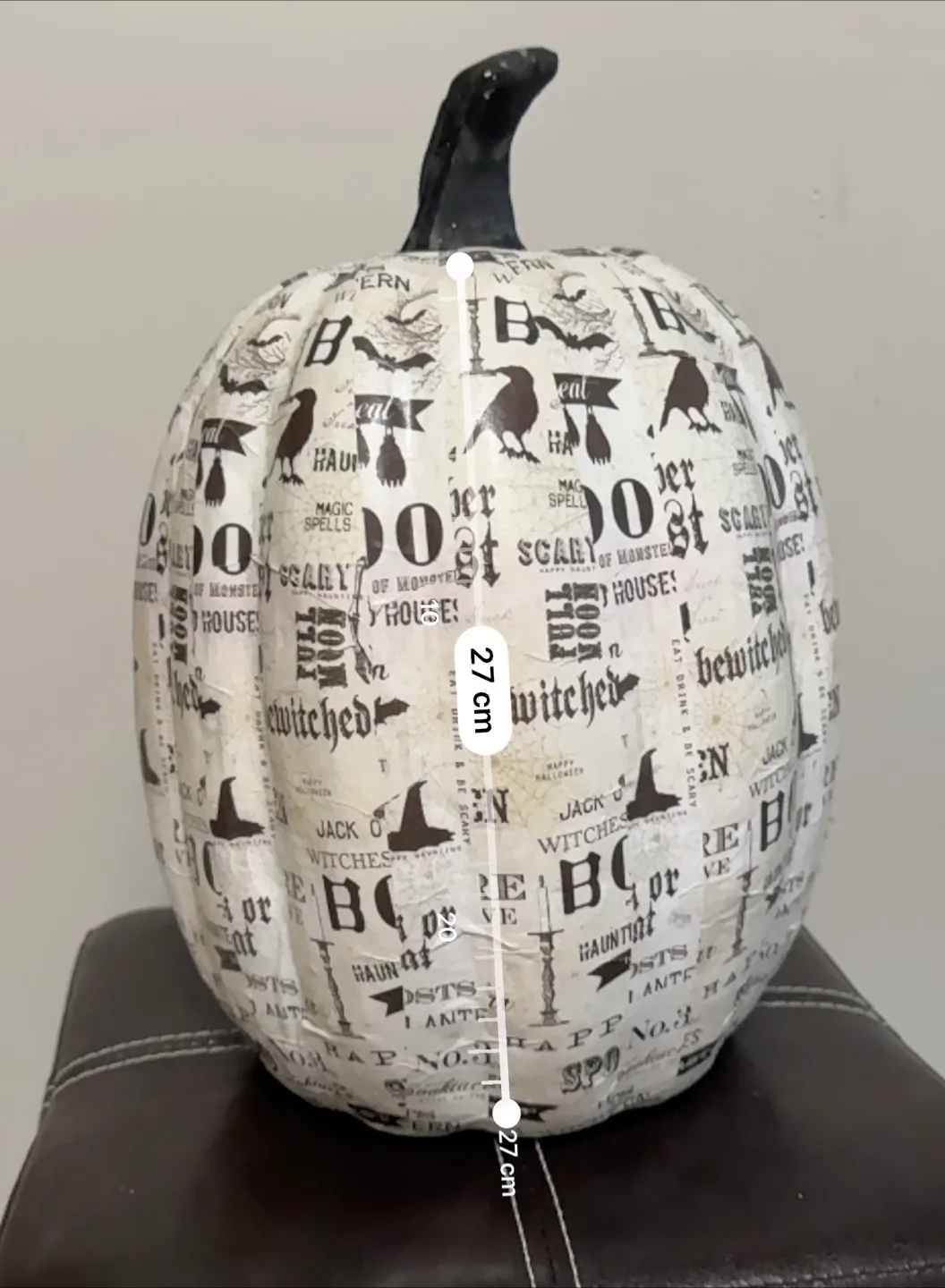 Halloween Decorative Pumpkin - 27cm image indicator(2)