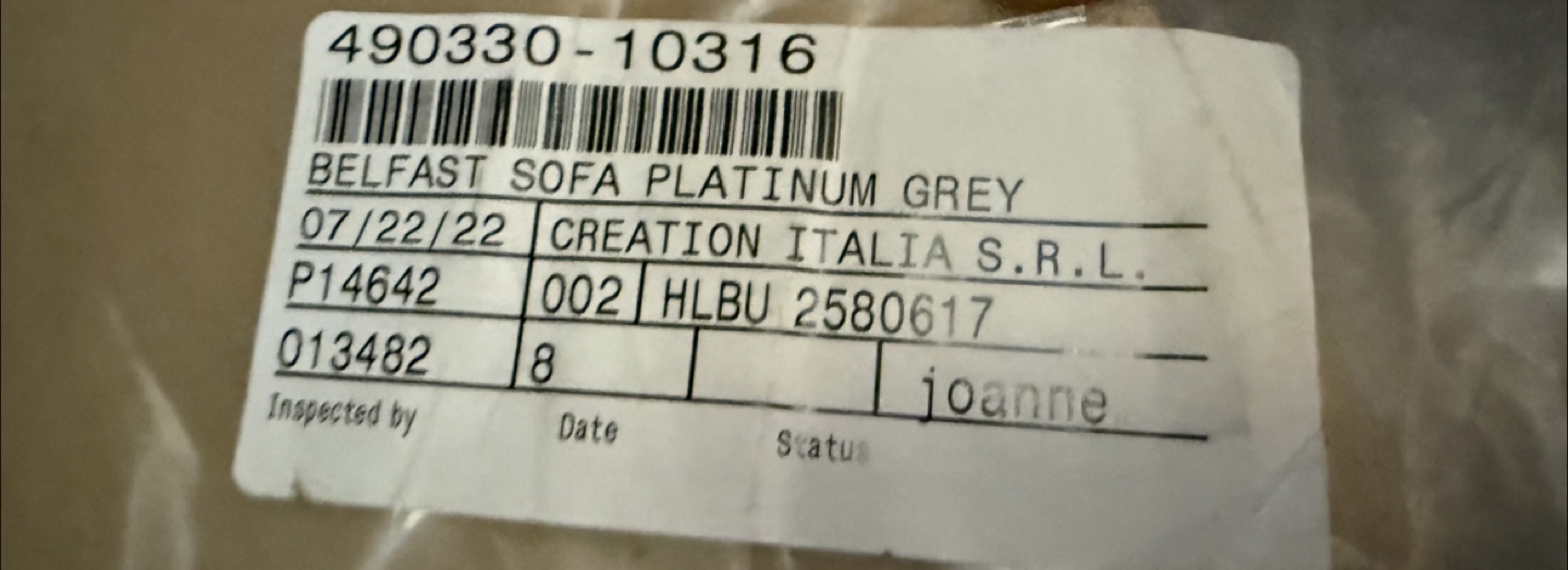 G Digio Belfast Sofa - Platinum Grey - photo 2