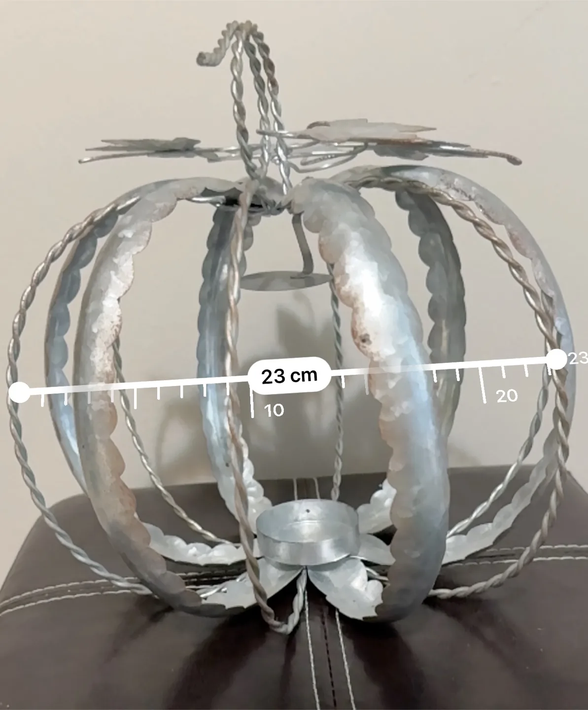 Metal Pumpkin Candle Holder - 38cm x 23cm image indicator(3)