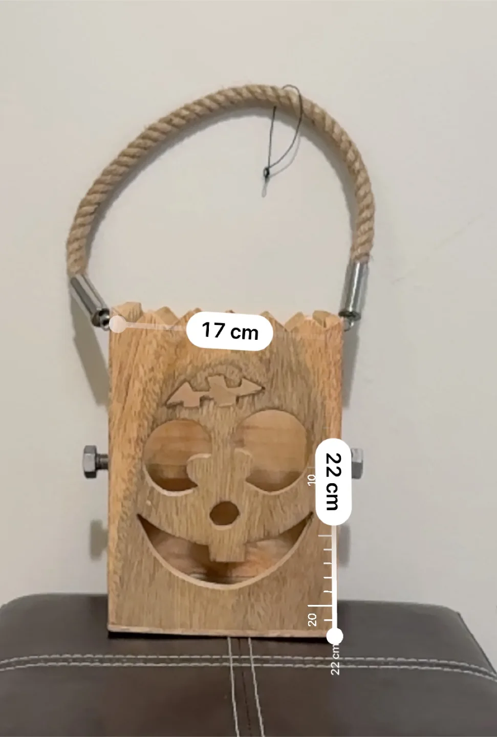 Wooden Jack-O'-Lantern Halloween Decor image indicator(2)