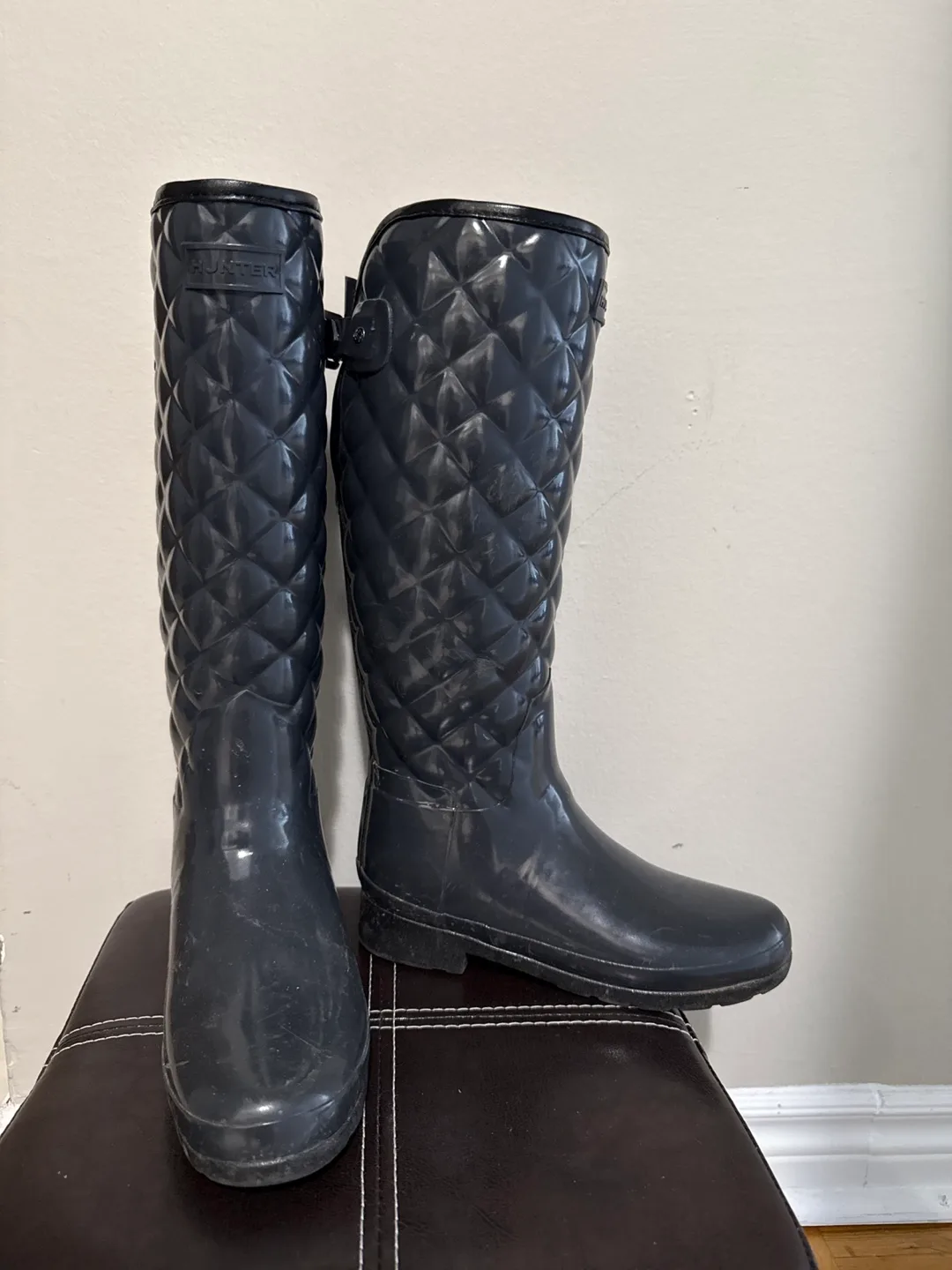 Hunter Quilted Rain Boots, US 6 thumbnail