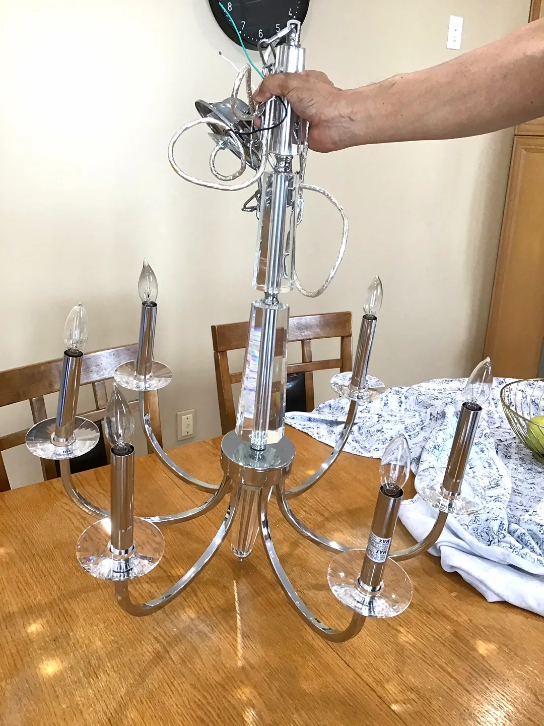 Crystal Chandelier - Silver Finish image indicator(3)