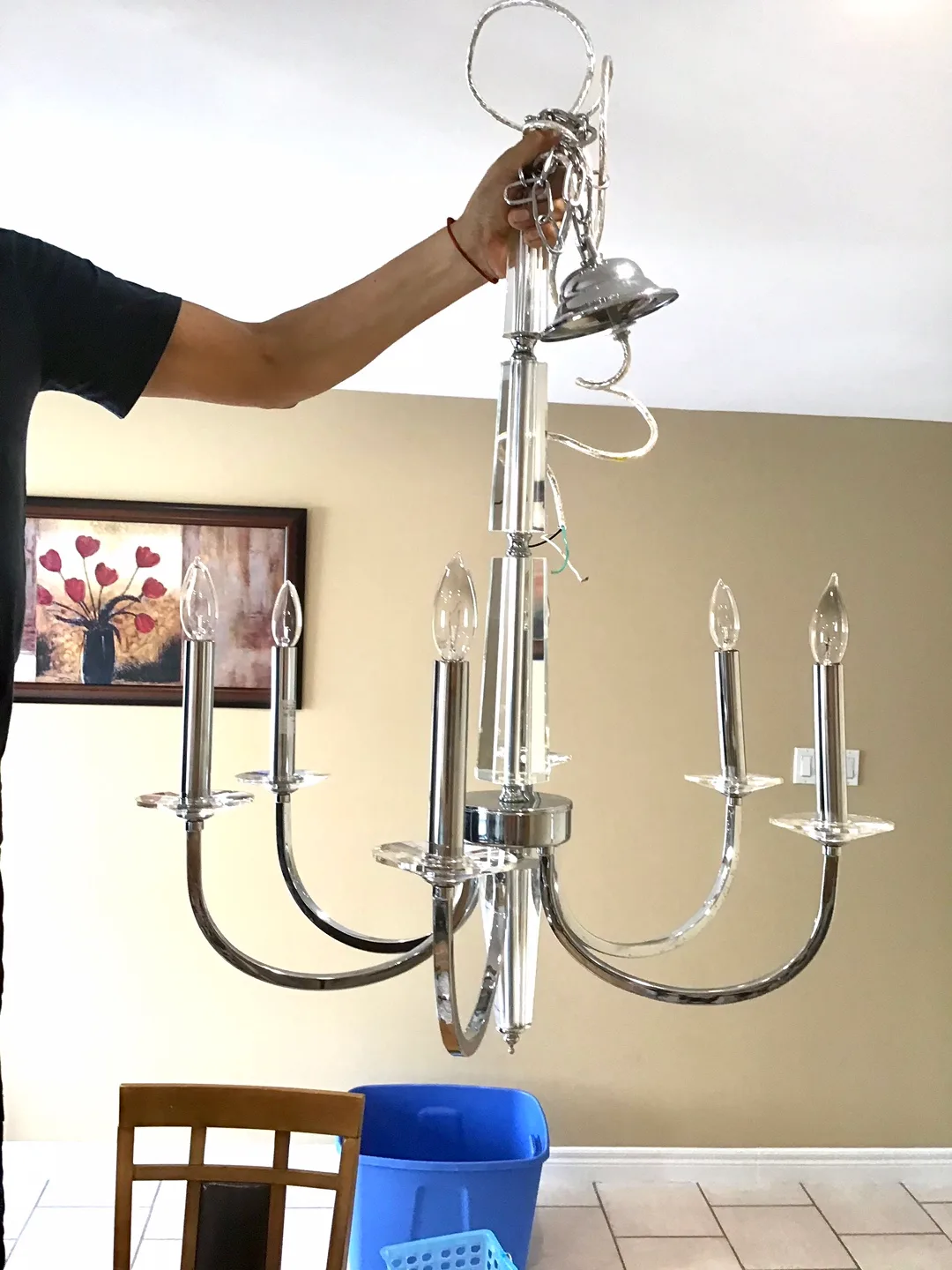 Crystal Chandelier - Silver Finish image indicator(2)