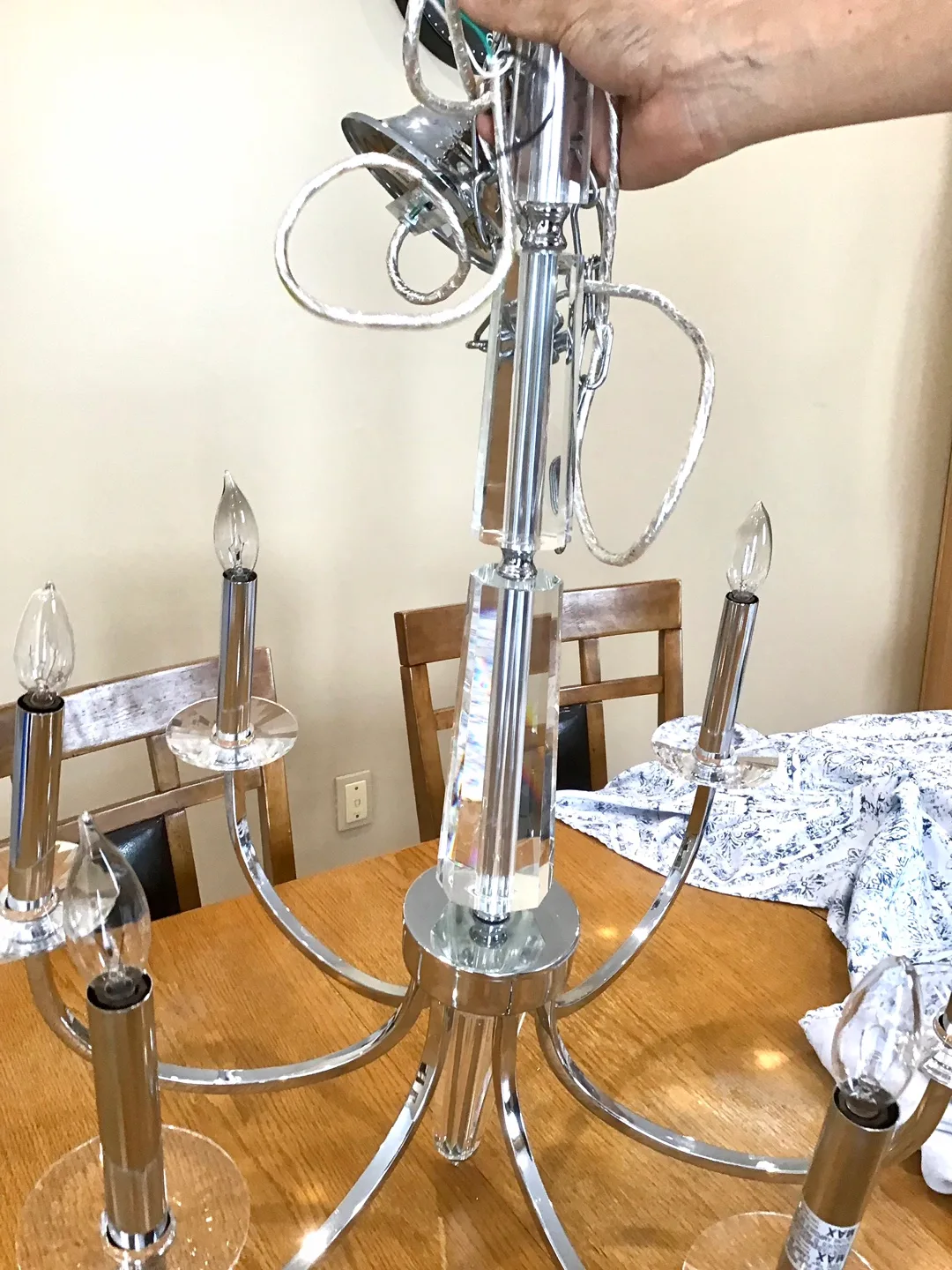 Crystal Chandelier - Silver Finish image indicator(5)