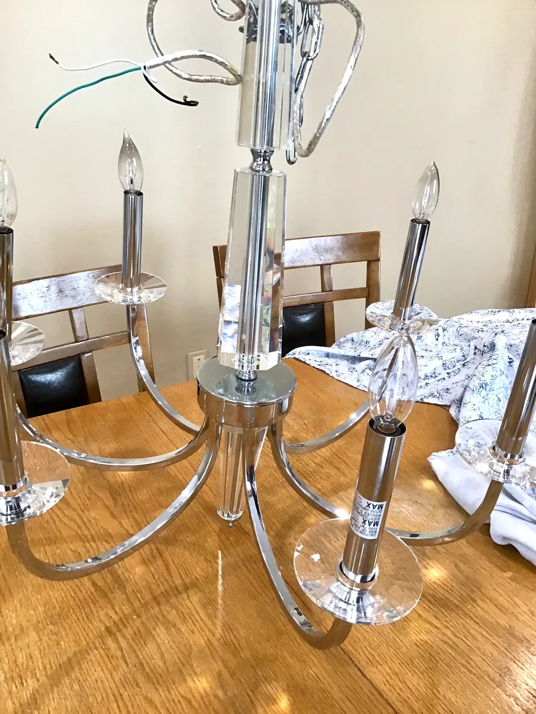 Crystal Chandelier - Silver Finish image indicator(6)