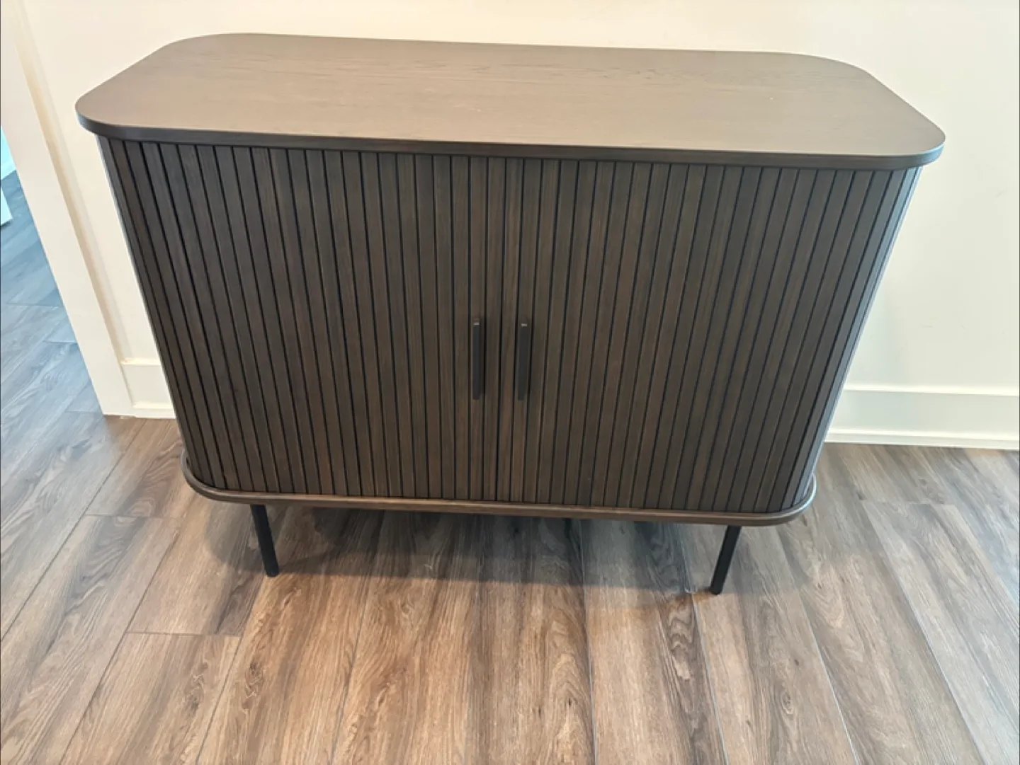 Brown Wood Cabinet with Doors from SUNDAYS thumbnail