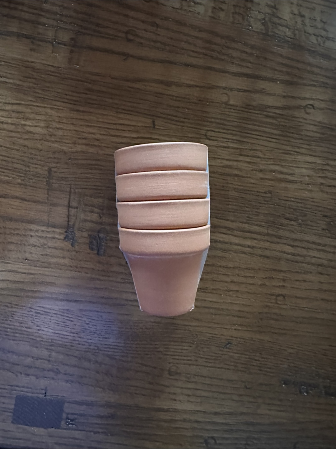 Small terracotta pots - 4 pack