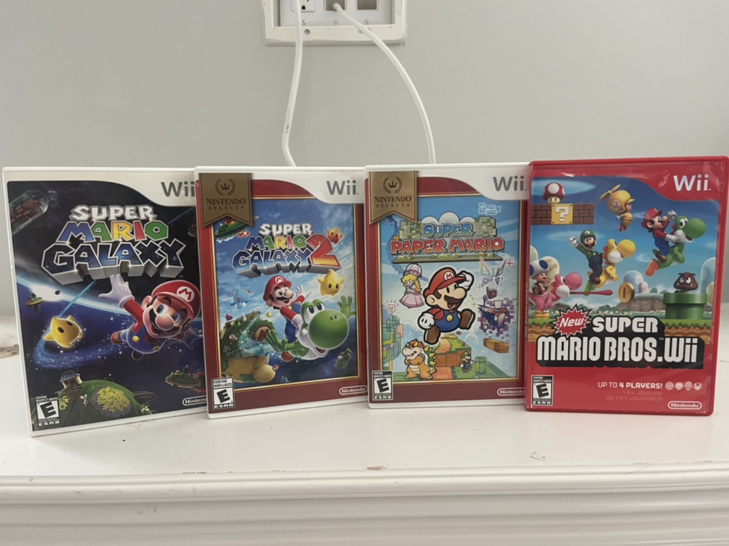Nintendo Wii Games - Super Mario Galaxy, Bros, Paper Mario