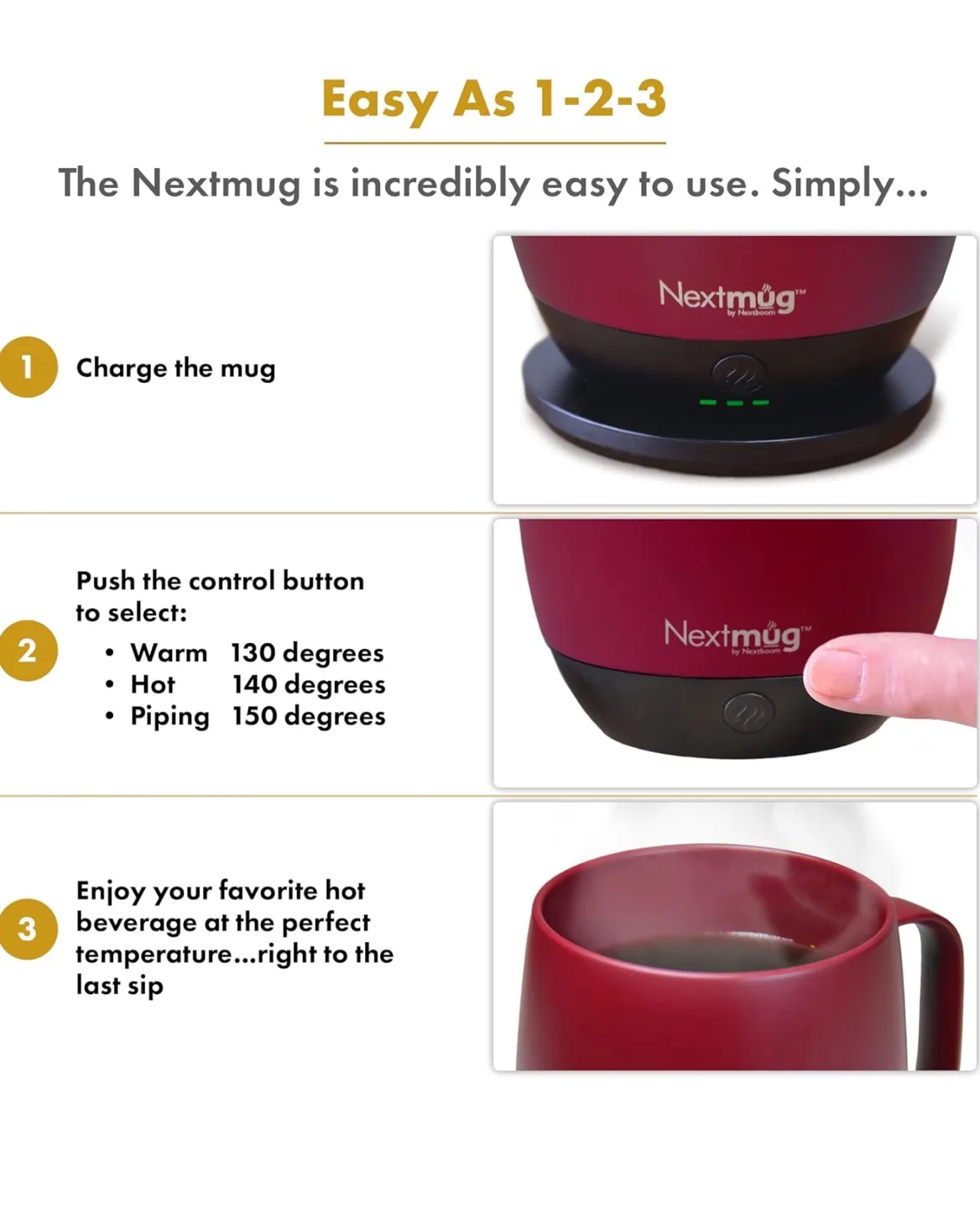 🧡 Nextmug Temperature Controlled Mug image indicator(3)