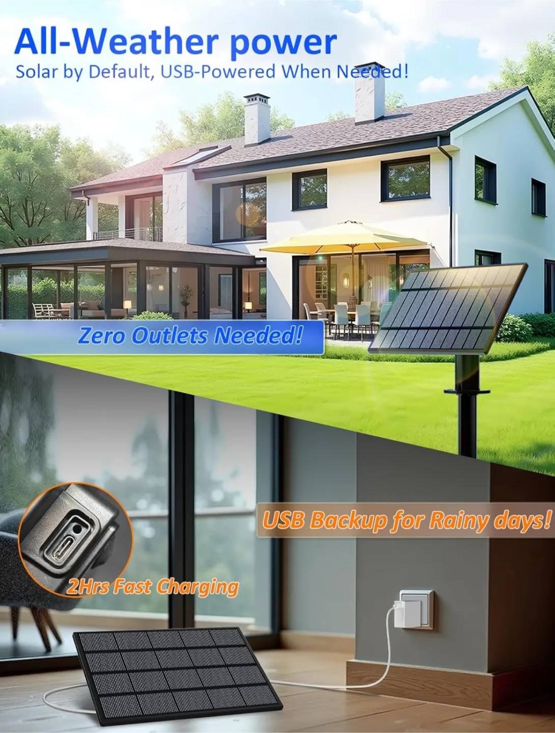 50FT Solar String Lights Outdoor Waterproof image indicator(3)