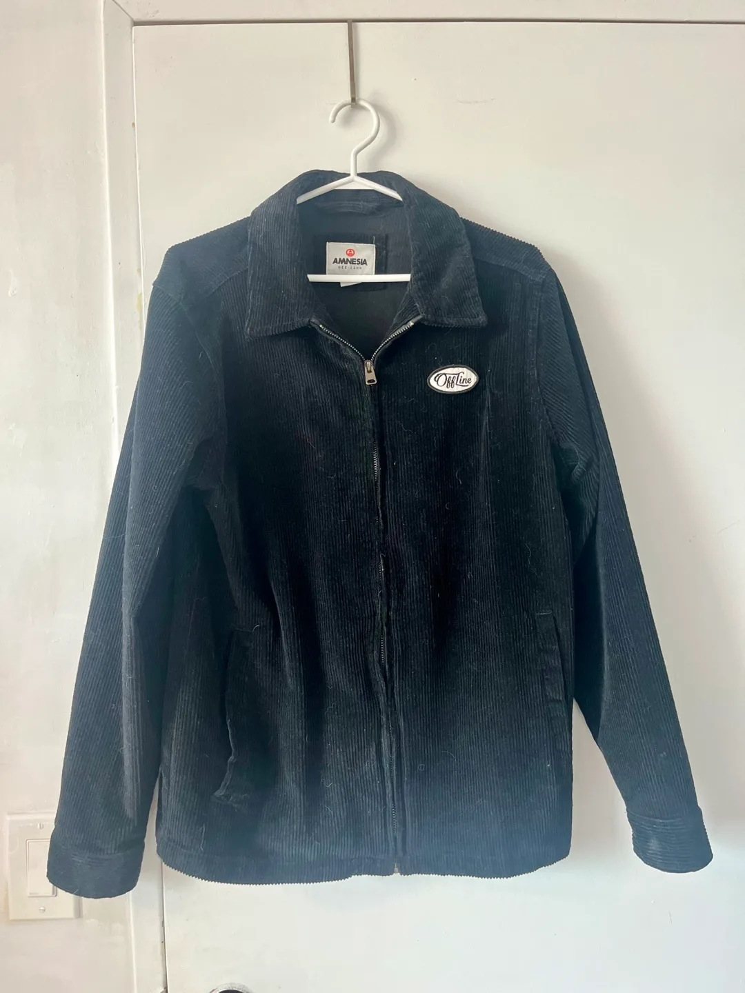 Amnesia One Line Black Corduroy Jacket thumbnail