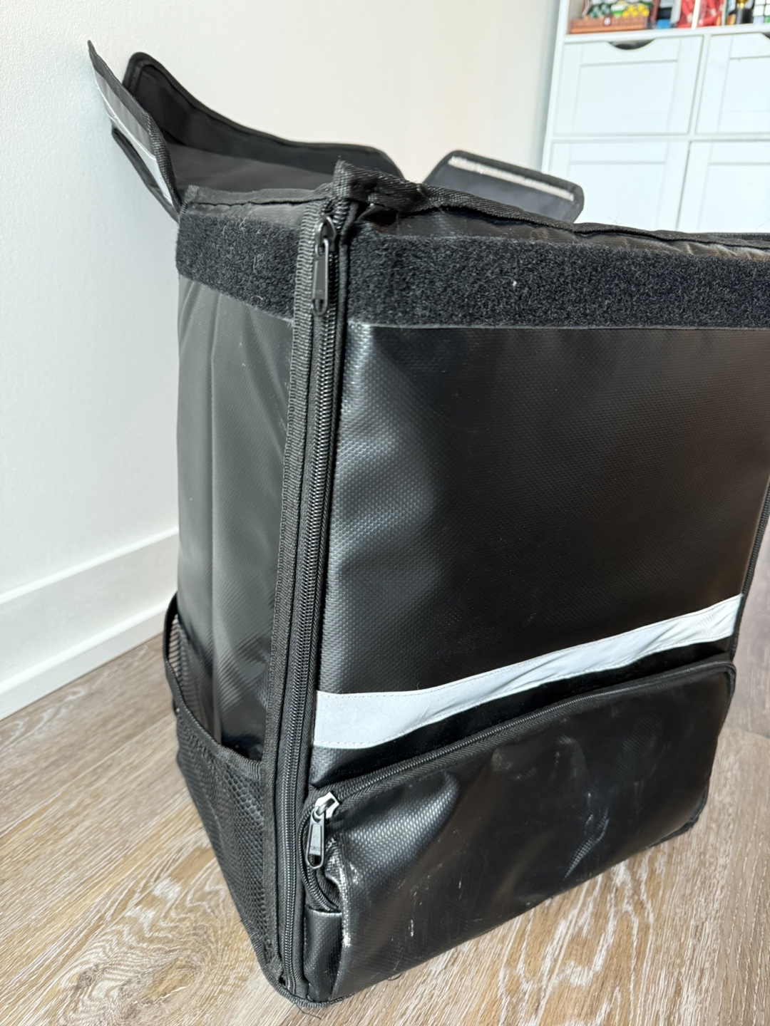 Insulated Food Delivery Bag - Black - photo 3