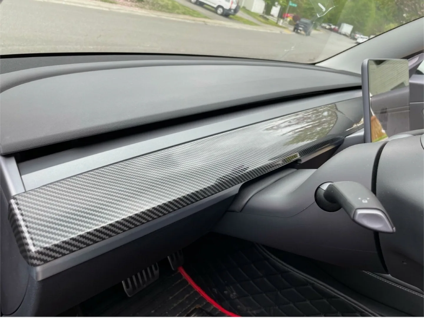 Tesla Model Y Carbon Fiber Interior Trim Kit thumbnail