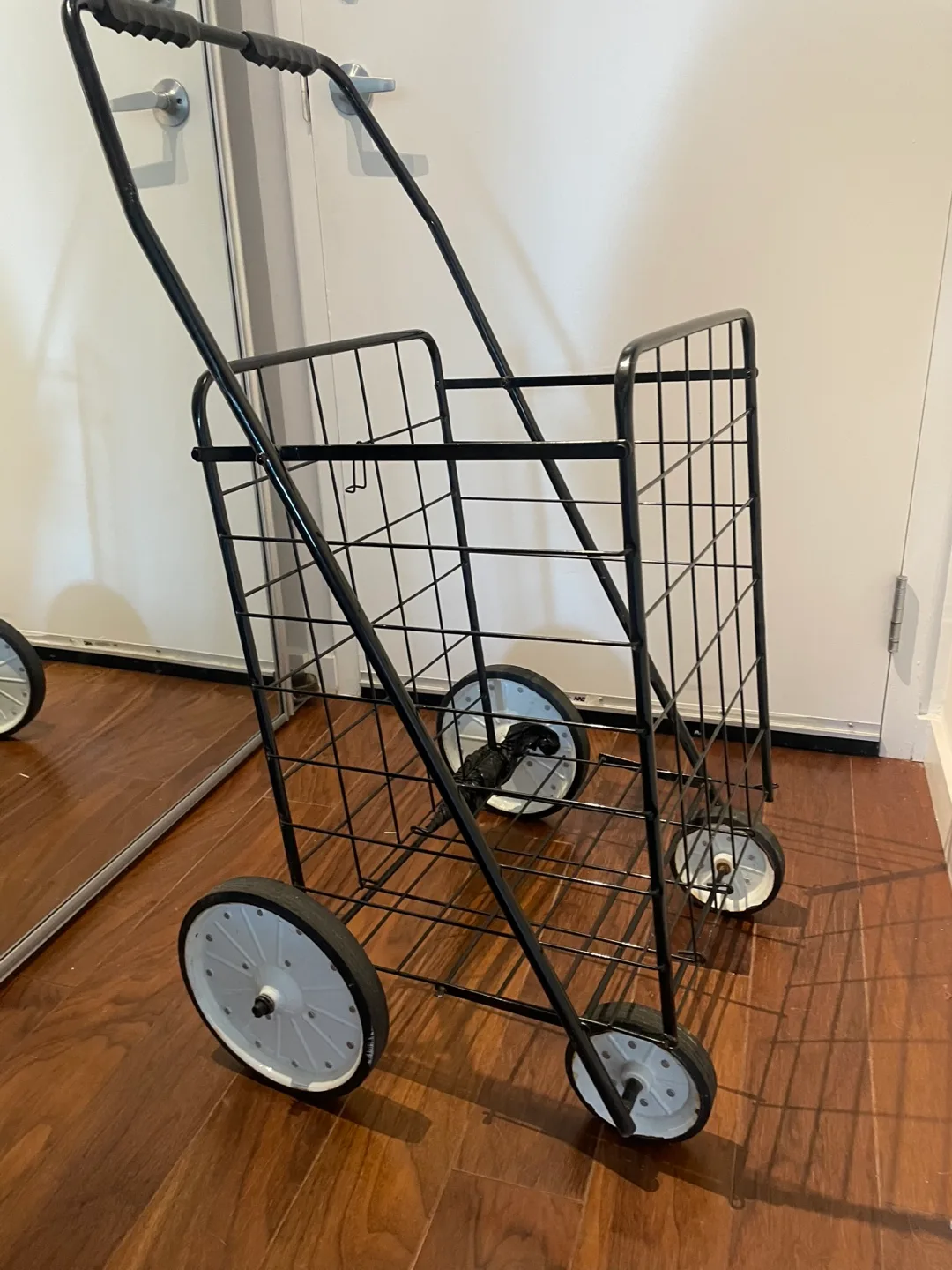 Folding Shopping Cart - Black thumbnail