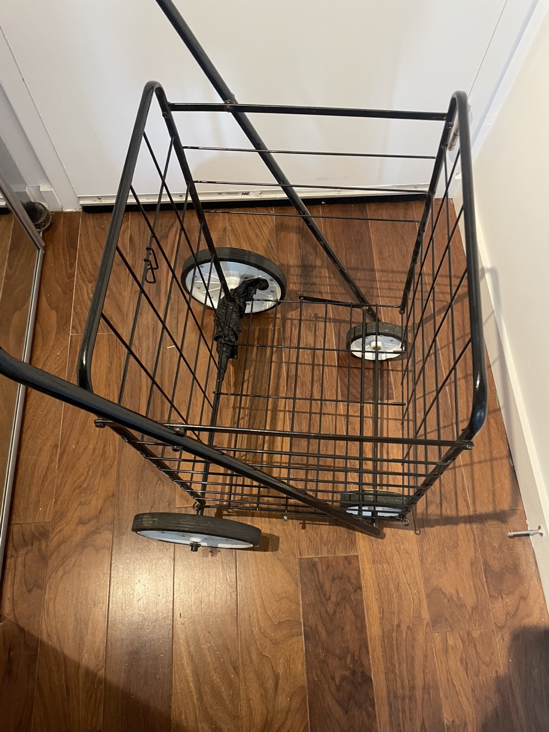 Folding Shopping Cart - Black - photo 4